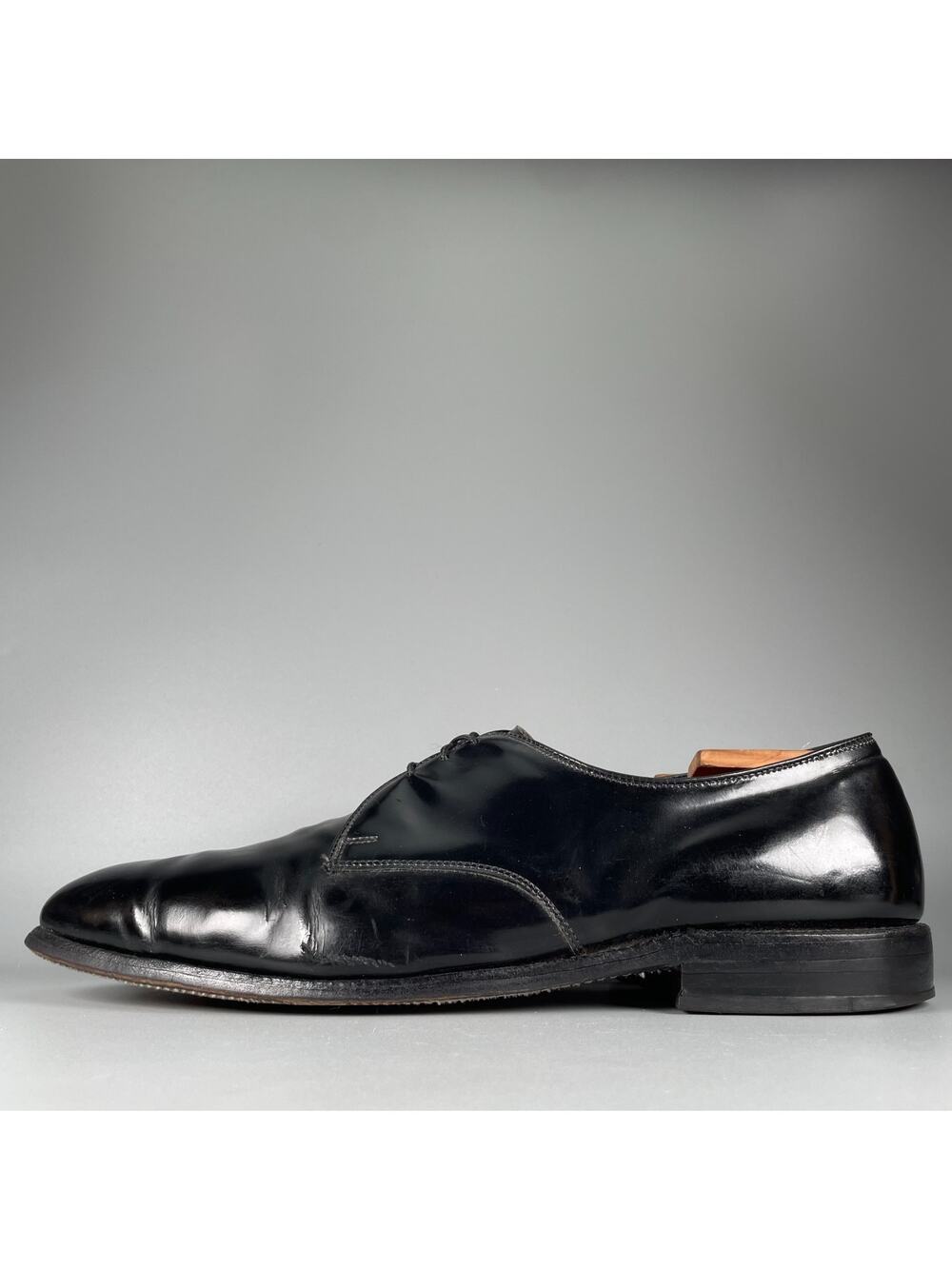 Allen Edmonds Spencer Men's 13 B Black Patent Leather Oxfords Shoes Derby Tuxedo